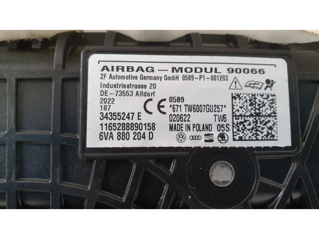 Подушка безопасности пассажира 6VA880204D Skoda Octavia Mk4