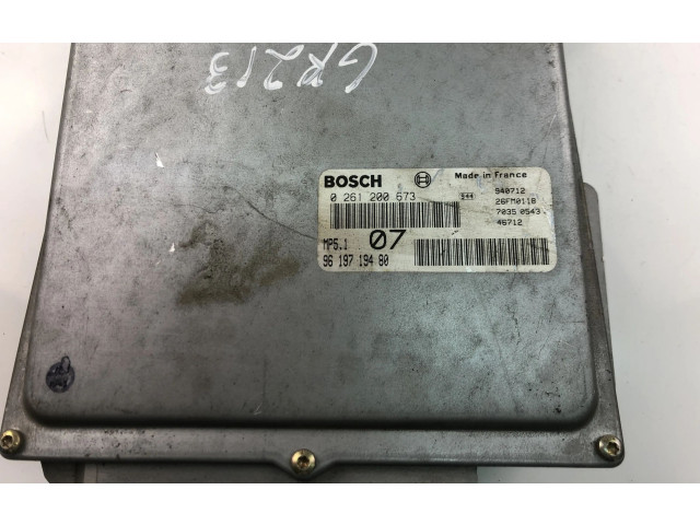 Řídící jednotka 9619719480, 0261200673 Peugeot 405 1991