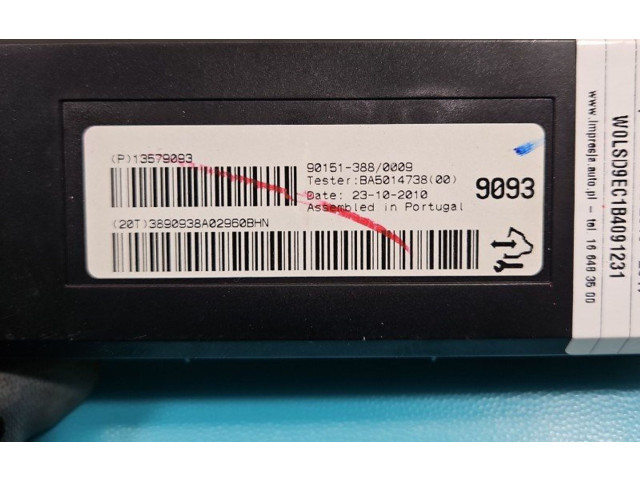 Блок комфорта 13579093, IMPRK1413871   Opel Meriva B   