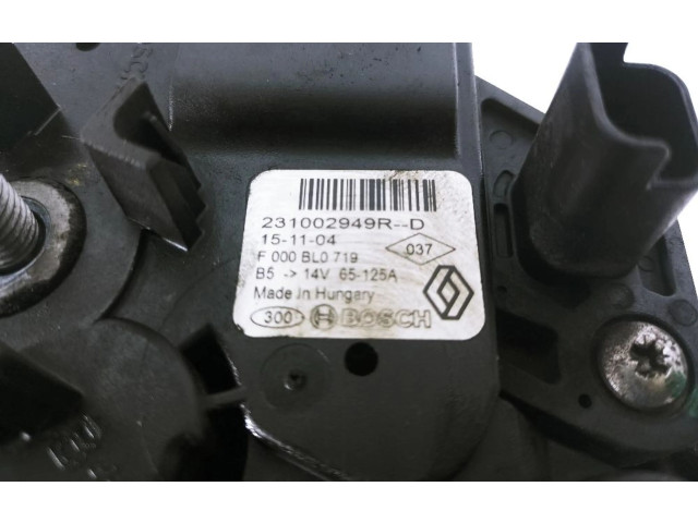 Генератор 231002949R, SinValor Dacia Dokker 1.2