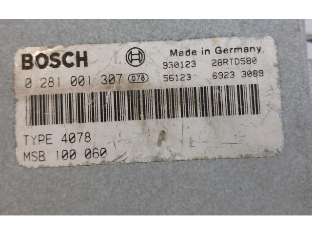 Блок управления двигателя 0281001307, MSB100060 Rover 600