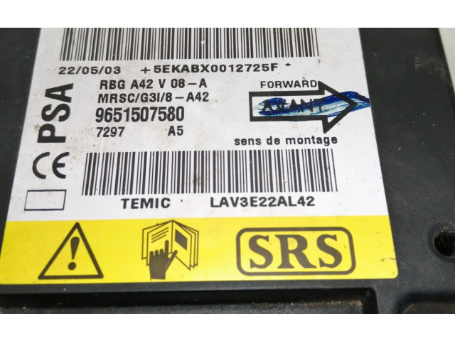 Блок подушек безопасности 9651507580   Citroen C3 Pluriel
