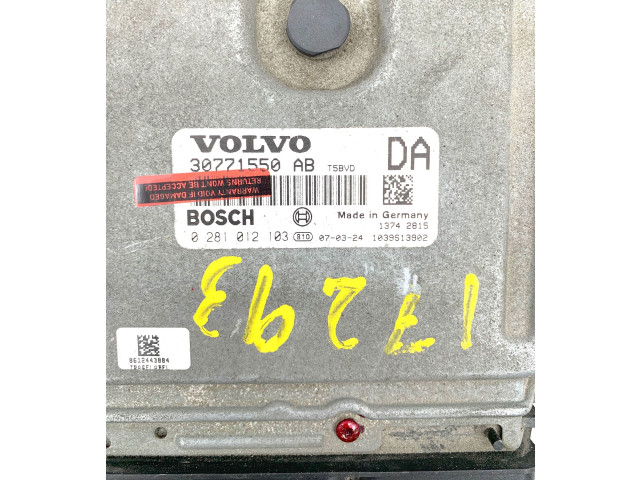 Блок управления двигателя 30771550, 30771550AB Volvo V70