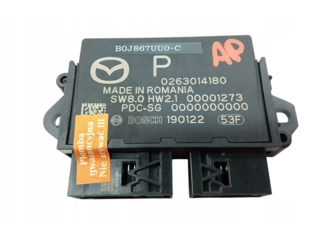 Блок управления B0J867UU0-C, 0263014180 Mazda 3