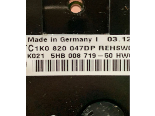 Блок управления климат-контролем 1k0820047dp Volkswagen Caddy