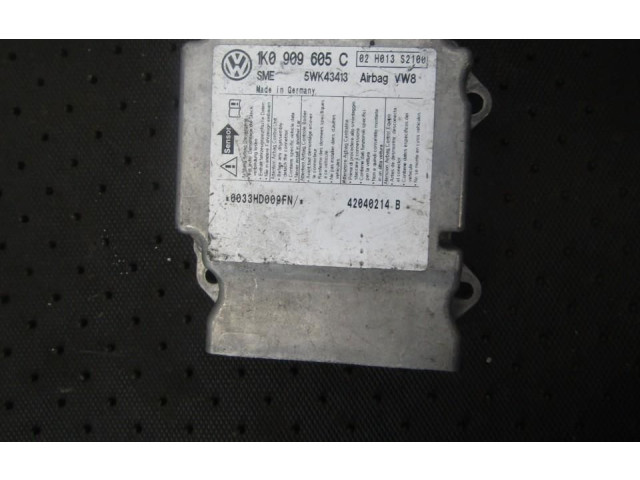 Блок подушек безопасности 1k0909605c, 5wk43413   Volkswagen Jetta V
