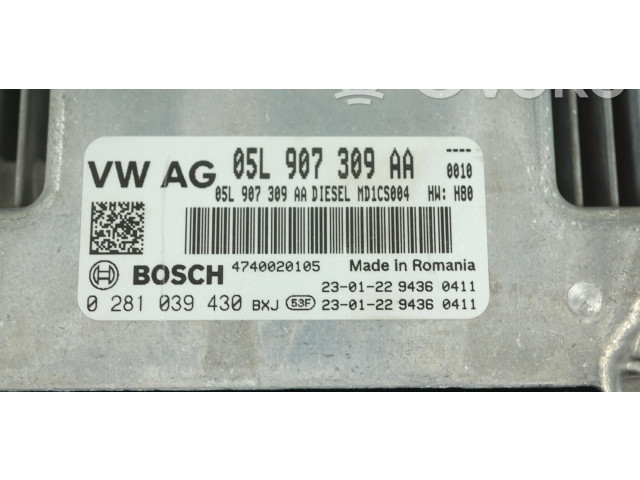 Блок управления двигателем Блок управления 05L907309AA   Skoda Octavia Mk4