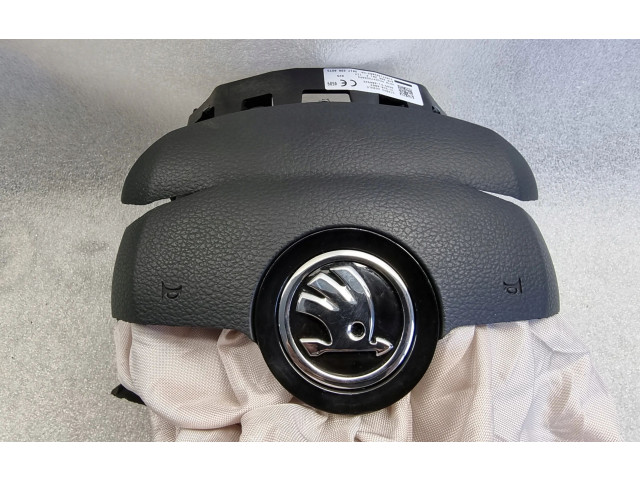 Подушка безопасности водителя 6V0880201P   Skoda Fabia Mk3 (NJ)