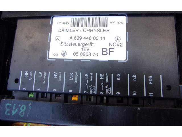 Модуль управления сидением     W6394460011    Mercedes-Benz Vito Viano W639 