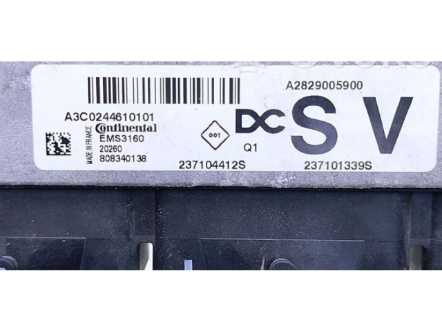 Блок управления двигателя 237104412S   Dacia Lodgy