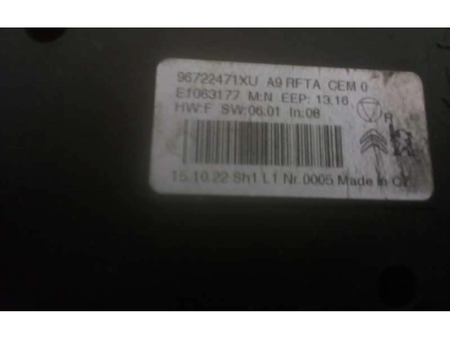 Блок управления климат-контролем 96722471XU Peugeot 2008 I