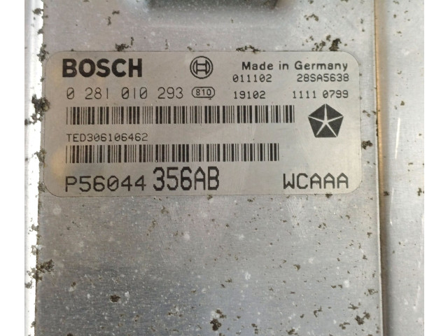 Блок управления двигателя P56044356AB, 0281010293 Jeep Grand Cherokee (WJ)