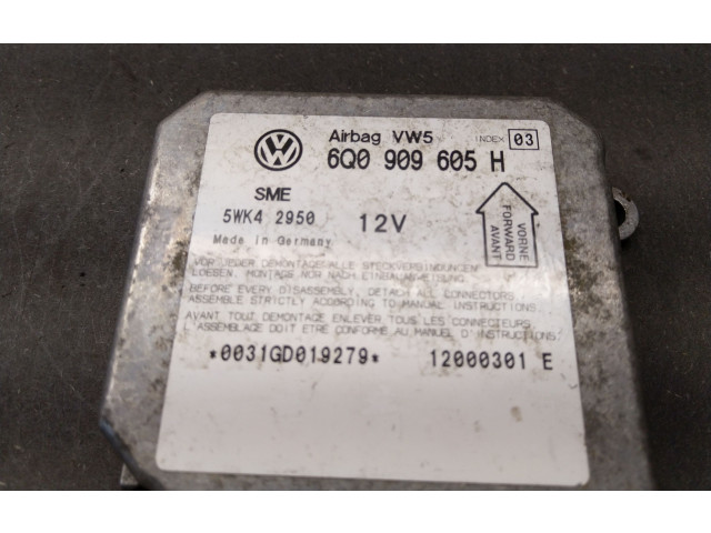 Блок подушек безопасности 1C0909601A, 5WK43123 Skoda Fabia Mk1 (6Y)