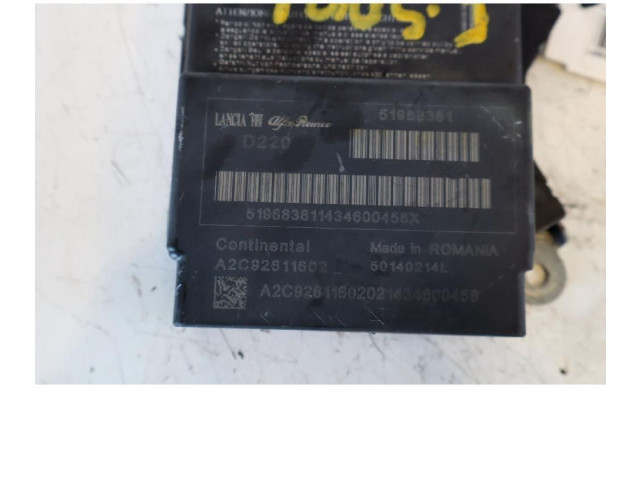 Блок подушек безопасности 51968381 Fiat 500L