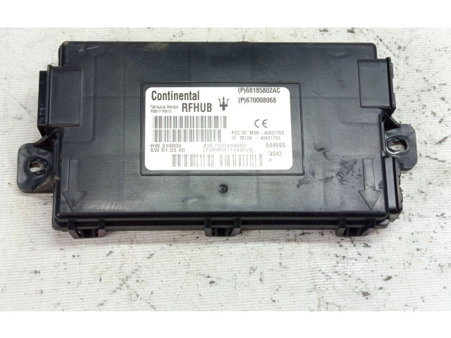 Турбина Блок управления центрального замка Maserati Ghibli 670008068