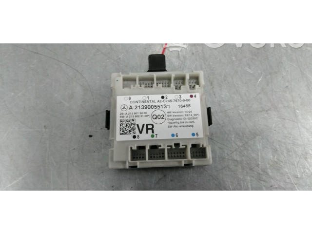 Блок управления дверью A2139005513   Mercedes-Benz E W213    