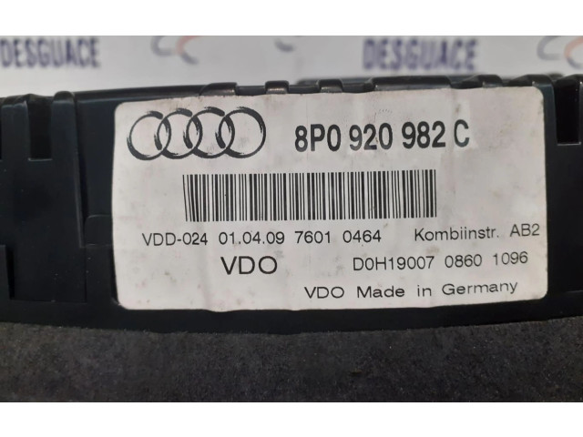 Панель приборов Audi A3 S3 A3 Sportback 8P