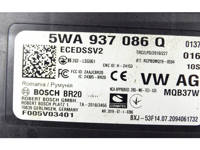 Блок комфорта 5WA937086Q   Audi A3 8Y   