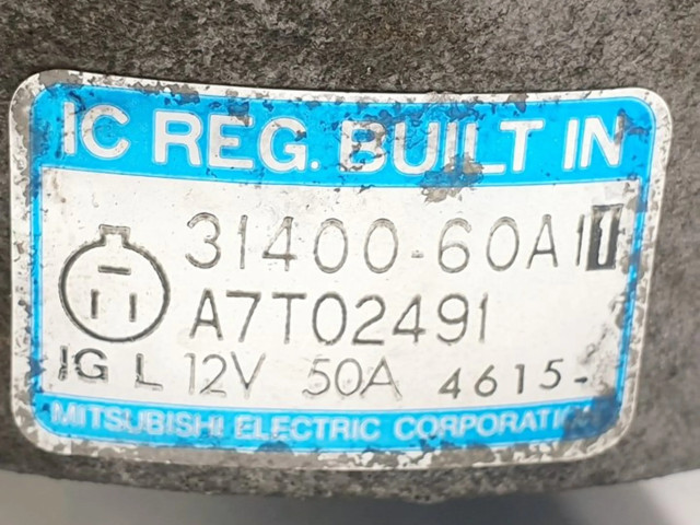 Генератор 3140060A, A7T02491   Suzuki Vitara (ET/TA) 1.6     