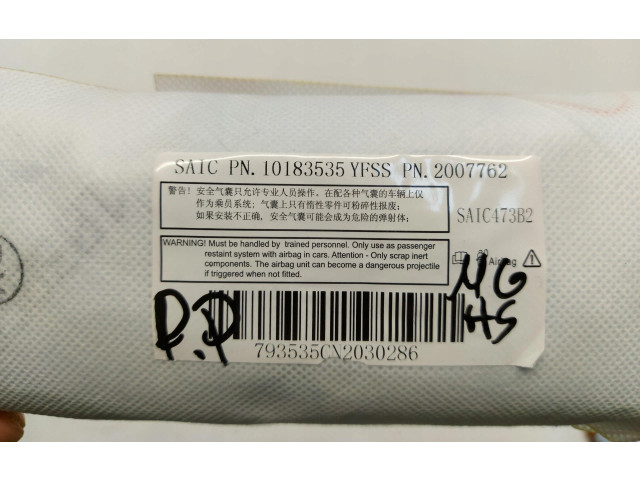 Подушка безопасности в сиденье 10183535 MG HS