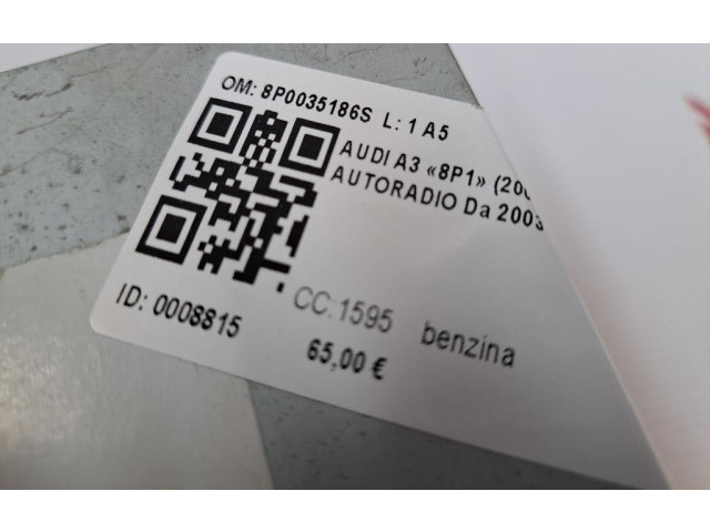 Турбина Радио/ проигрыватель CD/DVD / навигация Audi A3 S3 8P 8P0035186S, 8P0035186S