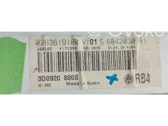 Панель приборов 0263619100, 3D0920   Volkswagen Phaeton       