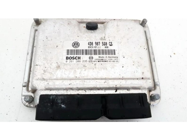 Блок управления двигателя 4d0907560cs, 0261208235   Volkswagen Phaeton