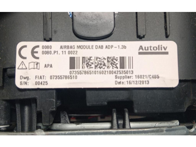 Подушка безопасности водителя 07355786510, 07355786510   Fiat 500L