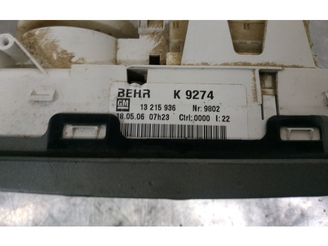 Блок управления климат-контролем 13215936 Opel Meriva A