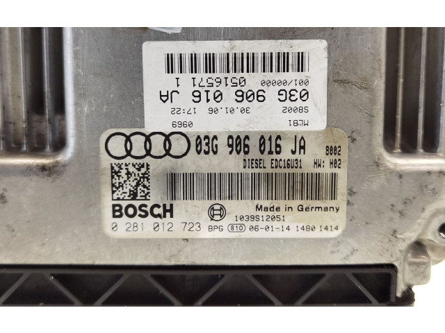 Řídící jednotka 03G906016JA, 0281012723 Audi A4 Allroad 2006