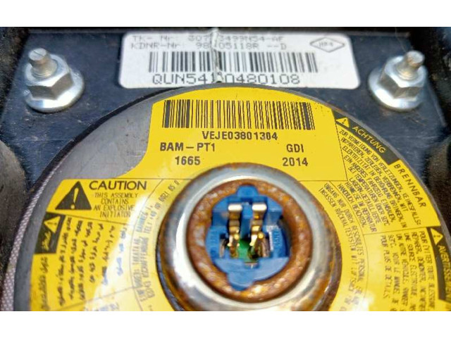 Подушка безопасности водителя 985105118R Dacia Dokker