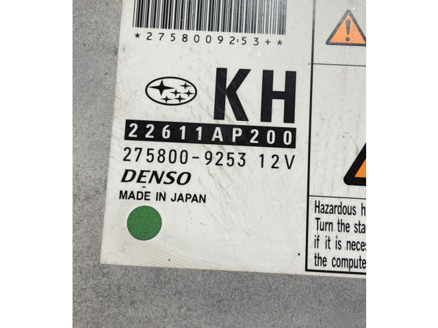 Комплект блоков управления 2758009253, 22611AP200   Subaru Forester SH