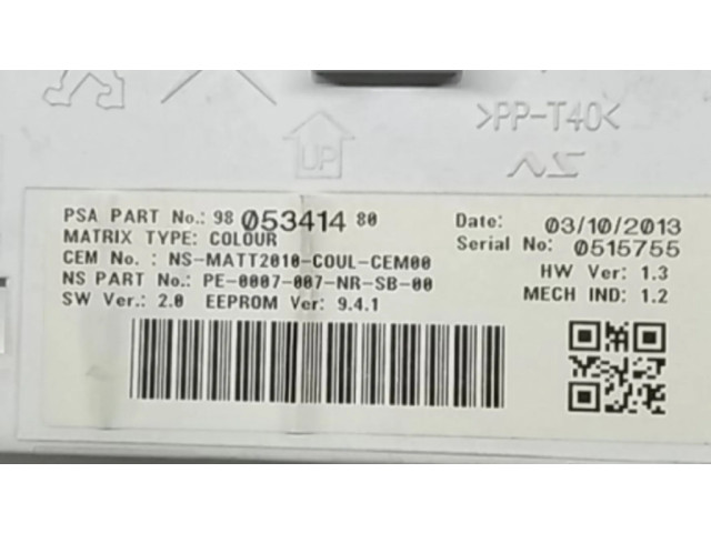 Панель приборов 98053414 Peugeot 2008 I