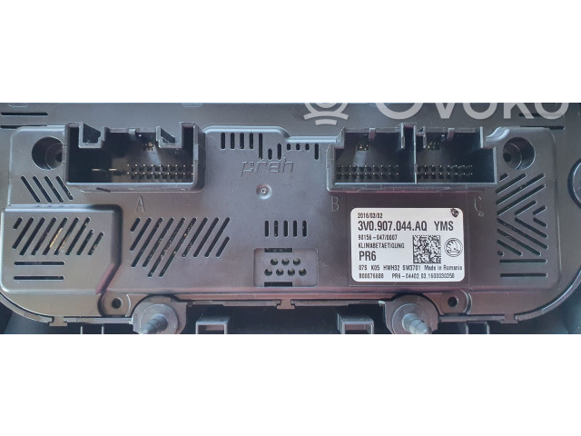 Блок управления климат-контролем 3V0907044AQ   Skoda Superb B8 (3V)