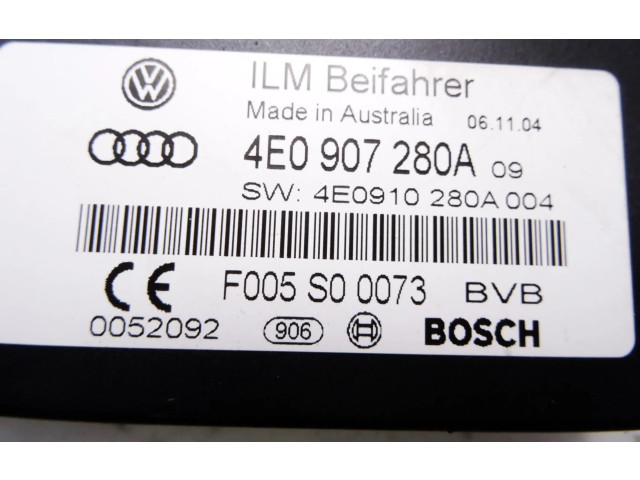 Řídící jednotka 4E0907280A, 4E0907280A Audi A8 S8 D3 4E