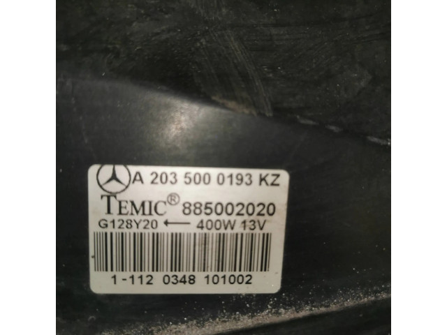 Вентилятор радиатора     A2035000193, G128Y20    Mercedes-Benz C W203 2.5