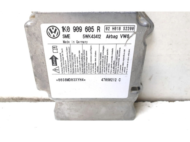 Блок подушек безопасности 1K0909605R Skoda Octavia Mk2 (1Z)