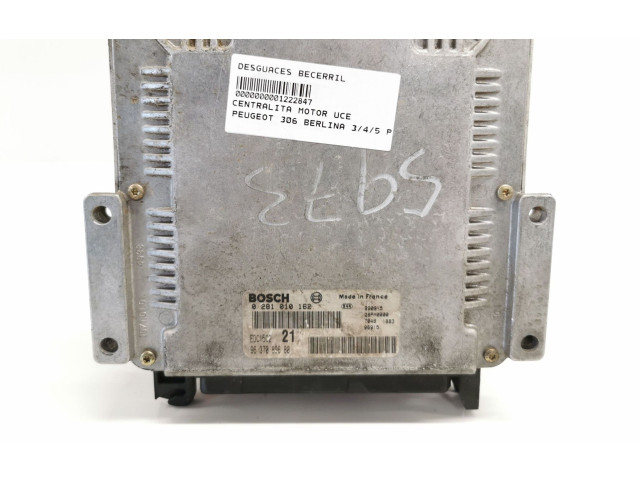 Блок управления двигателя 9637089680, 0281010162   Peugeot 306