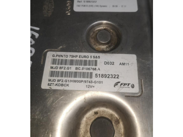 Řídící jednotka SLV51892322 Fiat Punto (199) 2011