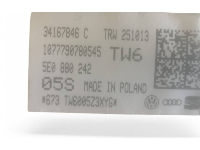 Подушка безопасности в сиденье 5E0880242, 34167846C Skoda Octavia Mk3 (5E)