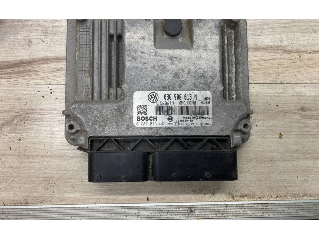 Блок управления двигателя 03G906013M, 0281013442   Skoda Fabia Mk2 (5J)