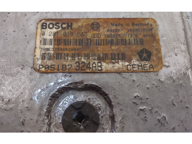 Блок управления двигателем Блок управления P05187324AB, 0281013643 Jeep Grand Cherokee (WK)