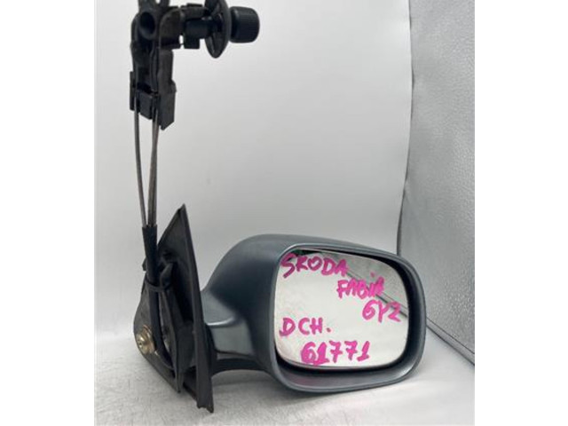 Зеркало (механическое) Skoda Fabia Mk1 (6Y) 1999 - 2007 года