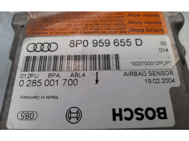 Блок подушек безопасности 8P0959655D, 8P0959655D Audi A3 S3 8P