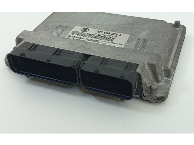 Блок управления двигателя 03E906033A, 5WP4430507 Skoda Fabia Mk1 (6Y)