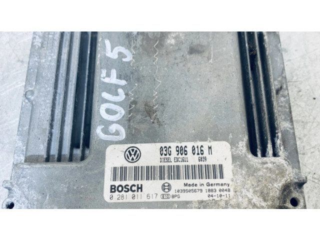 Řídící jednotka 03G906016M, 0281011617 Volkswagen Touran I 2005
