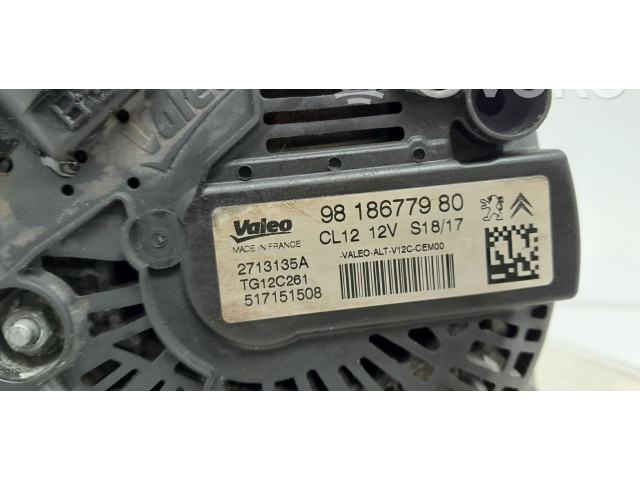 Генератор 9818677980, 180909   Peugeot 2008 I      
