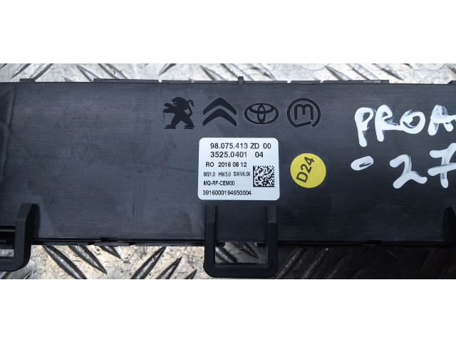 Блок управления кондиционера воздуха / климата/ печки (в салоне) 98075413ZD   Toyota Proace