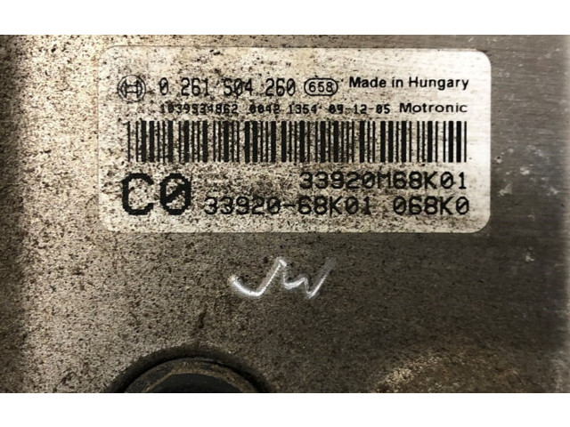 Řídící jednotka 3392068K01, 0261504260 Nissan Pixo 2010