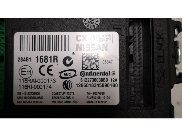 Блок комфорта 284B11681R, A2C53283034   Renault Koleos I   